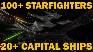 The LARGEST X-WING BATTLE Ive Ever Recorded - XWVM Mod for X-Wing (1993)