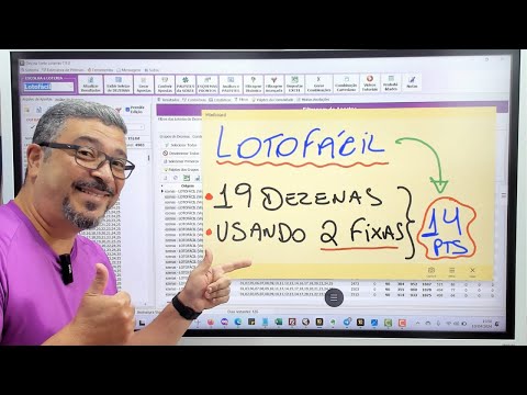 LOTOFACIL - 19 DEZENAS | 2 FIXAS  | GARANTIA de 14 PONTOS #lotofacil