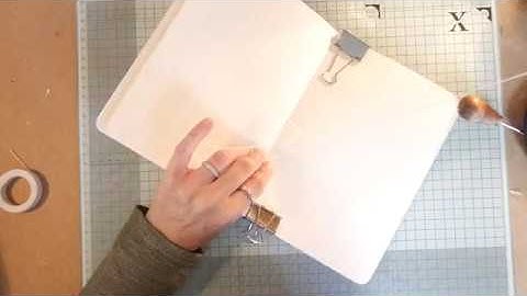 3 and 5 hole Pamphlet Stitch Tutorial: How to bind a Journal
