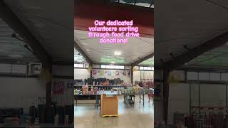 Our volunteers spend hours sorting out expired, damaged and glass from food drives! #childhunger