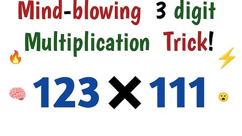 Multiply Any 3-Digit Number in Seconds | Full Step-by-Step Trick | From Beginner to Pro#maths #viral