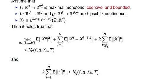 Monika Eisenmann – Backward Euler-Maruyama method for SDEs with multi-valued drift coefficient