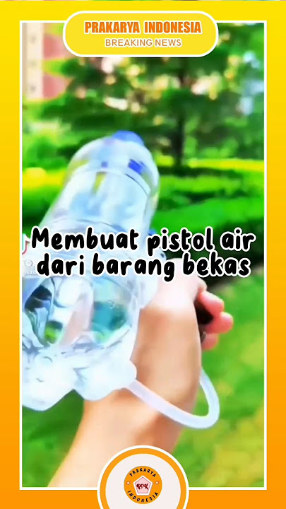 membuat pistol air dari botol bekas #kerajinan #kreasi #botolbekas