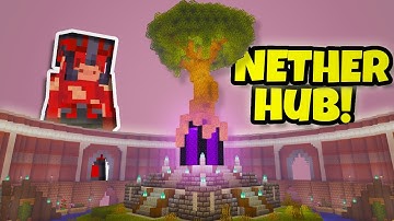 I Built the PERFECT Nether Hub in My Forever World!