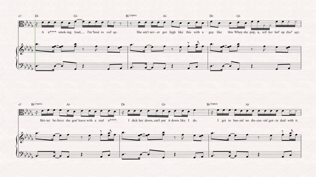 viola post to be omarion ft chris brown jhene aiko sheet trap queen piano sheet music