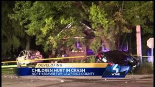 Allegedly drunken teen accused of crash that injured kids in in North Beaver Twp.