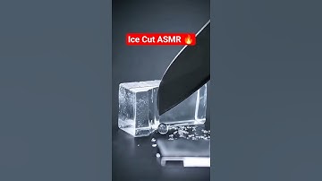 Crystal Ice Cube Slice ❄️ Perfect Knife ASMR | Oddly Satisfying #asmr #shorts #viral #satisfying