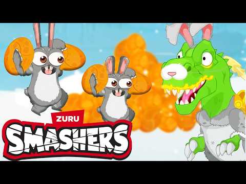 Smashers Egg Hunts & Egg Fights 🥚🐰💥 | Easter Compilation | Dino Cartoons For Kids