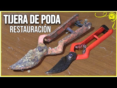 Pruning shears badly damaged, restored