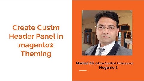 Create a custom header panel In magento2