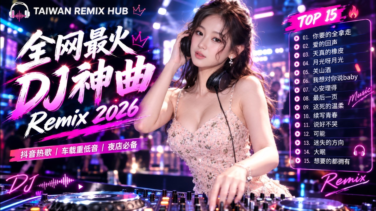 開車專用！2026最新抖音熱門DJ舞曲｜Deep Bass × 流行Remix 🎧 炸翻你的車內音響｜一路嗨到目的地