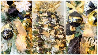 Christmas MEMORY Tree | How to Decorate a Christmas Tree |  Black & Gold Christmas Tree | Celebrate