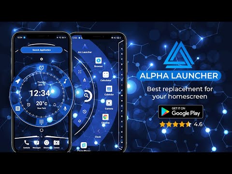 Alpha Hybrid Launcher 4D tema
