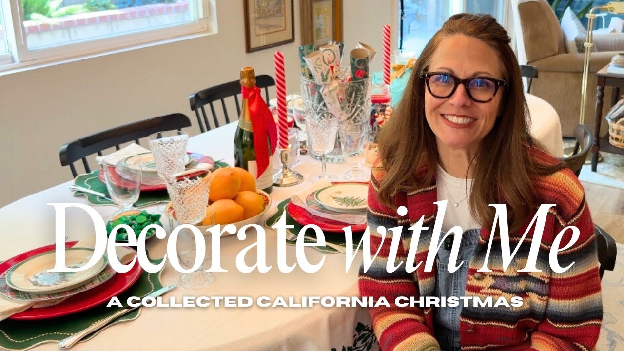 A Collected California Christmas | Decorating with Vintage Collections