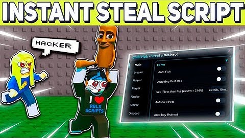 STEAL A BRAINROT Script Gui with DESYNC, INSTANT STEAL, INVISIBLE, NOCLIP + NO KICK! *NO KEY*