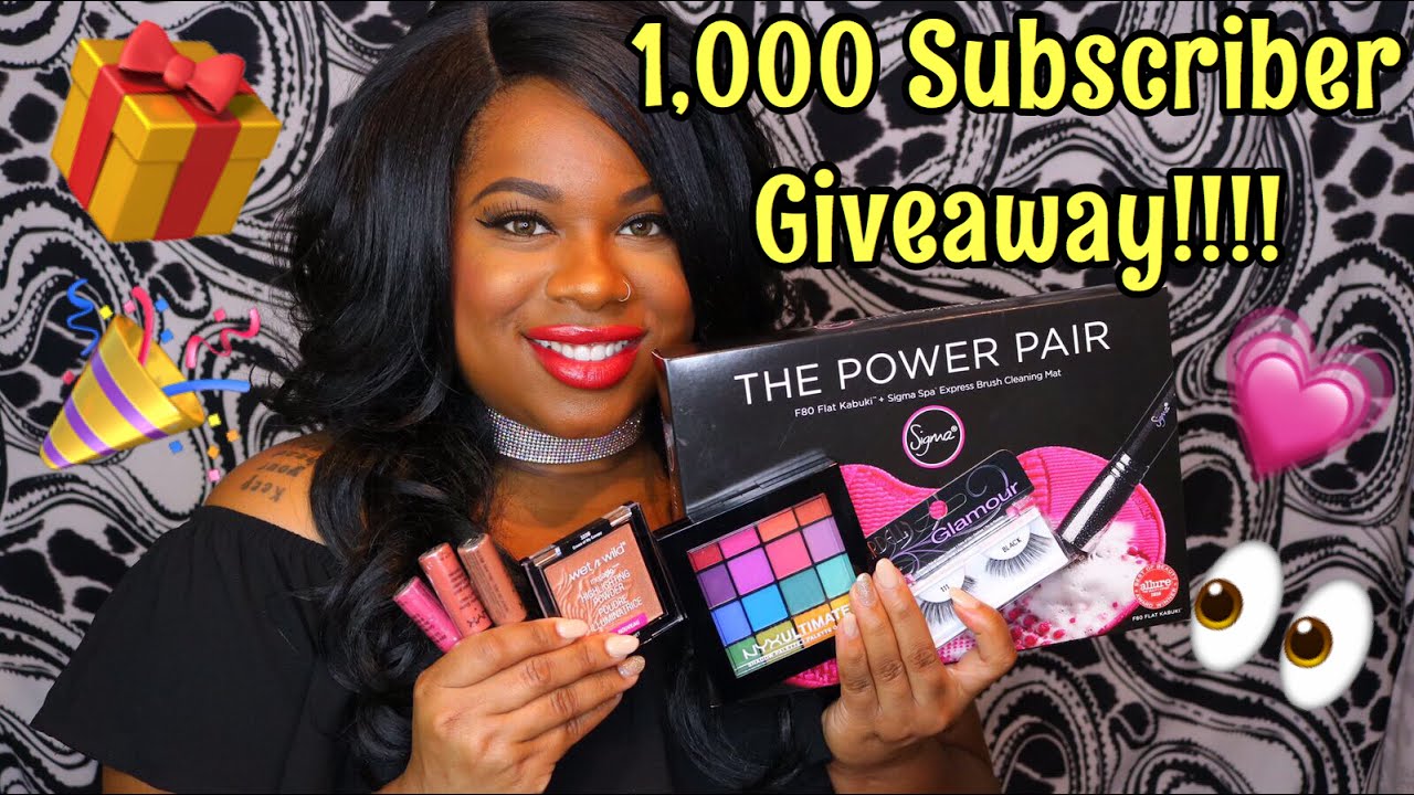 1,000 SUBSCRIBER GIVEAWAY (CLOSED)!!! |INTERNATIONAL GIVEAWAY | Kharisma Beauty