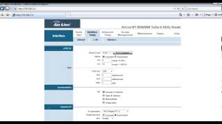 Setting Internet At Airlive Wt2000Arm Turbog Adsl Router