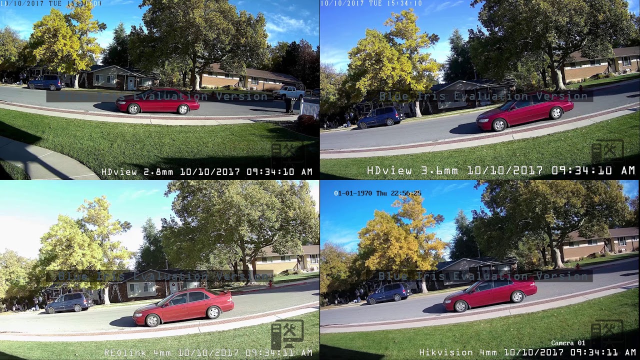 HDview vs HikVision vs REOlink - 4MP IP 