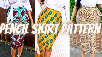 HOW TO CREATE A PENCIL SKIRT PATTERN | Beginner friendly tutorial