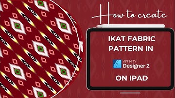 🪡✨ How to Create Ikat Fabric Pattern in Affinity Designer 2 on iPad By iPad_DDsign