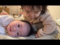 生後89日目の赤ちゃんと、生後502日目の幼児