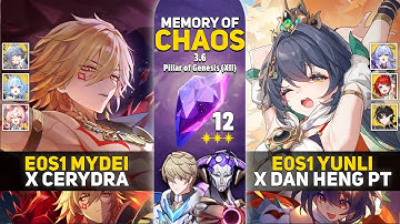 UNLIMITED PARRY YUNLI | E0S1 Mydei x Cerydra & E0S1 Yunli x Dan Heng PT | MOC 12 Honkai Star Rail