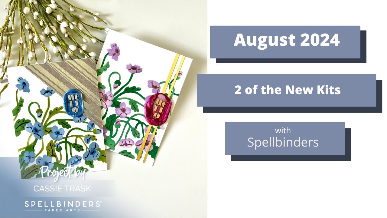 August 2024 Spellbinders Club Kits | Stencil of the Month and Wax Seal ...