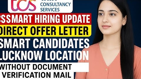 Tcs Smart hiring result update🔥| Smart candidates offer letter ✅️| without DV mail | Batch: 2025 | 