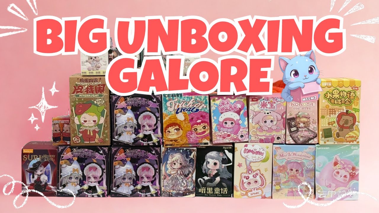 BIG BLINDBOX UNBOXING! 🫘✨🎁A MYSTERY TOYS GALORE 💝 🐾