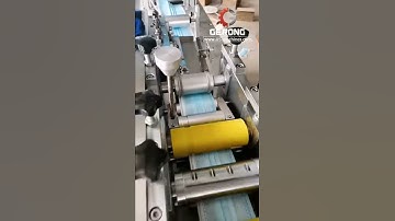 Testing video of automatic flat non woven face mask making ear loop welding making machine
