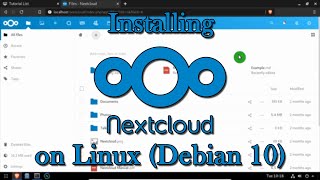 Installing NextCloud on Linux (Debian 10)