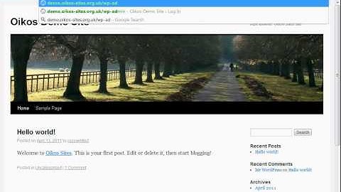 WordPress Lesson 1 - Overview, Login and Change Password