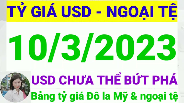 Tỷ giá trung bình tháng 10 năm 2023 năm 2024