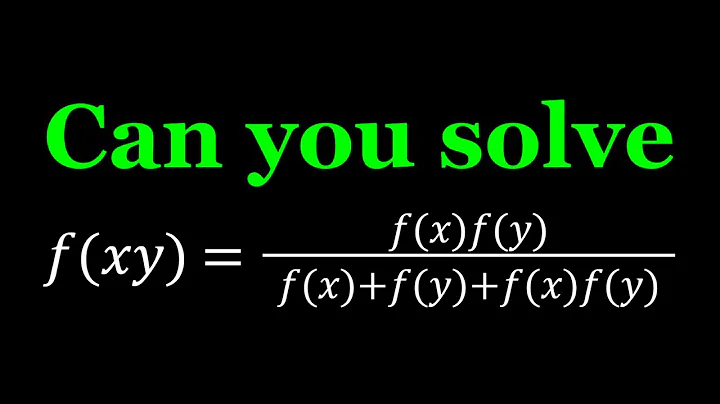 Solving A Homemade Functional Equation
