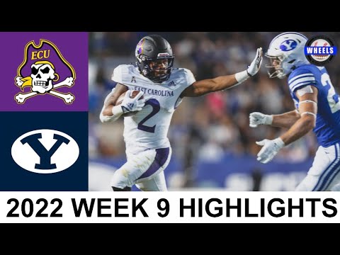 East Carolina vs BYU Highlights | College Football Week 9 | 2022 College Football Highlights