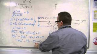 AQA Further Pure 1 (FP1) 10.08b Finding the Stationary Points of y = (x^2 - 6)/(x^2 + 4x + 5)