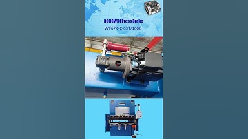 RONGWIN Guides you our WF67K-C-63T/1600 CT8 controller electro-hydraulic CNC press brake