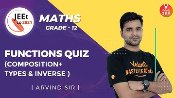 Relations and Functions | Functions (Composition, Types & Inverse ) Quiz | Class 12 | JEE Main 2021