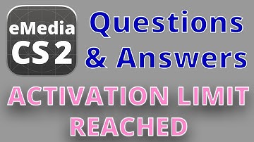 eMedia CS2 Q&A: Activation limit reached