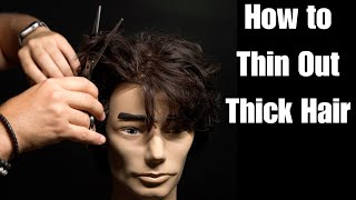 How to Thin Out Thick Hair - TheSalonGuy