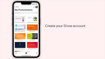 Zoho Show: Sign up and sign out using Show app for iOS
