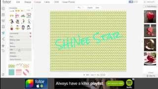 DIY your name card lovely SHINee banner and card with photo editing Fotor screenshot 5