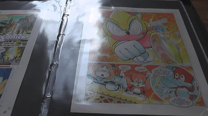 Sonic the Comic Con Richard Elson Art Folder