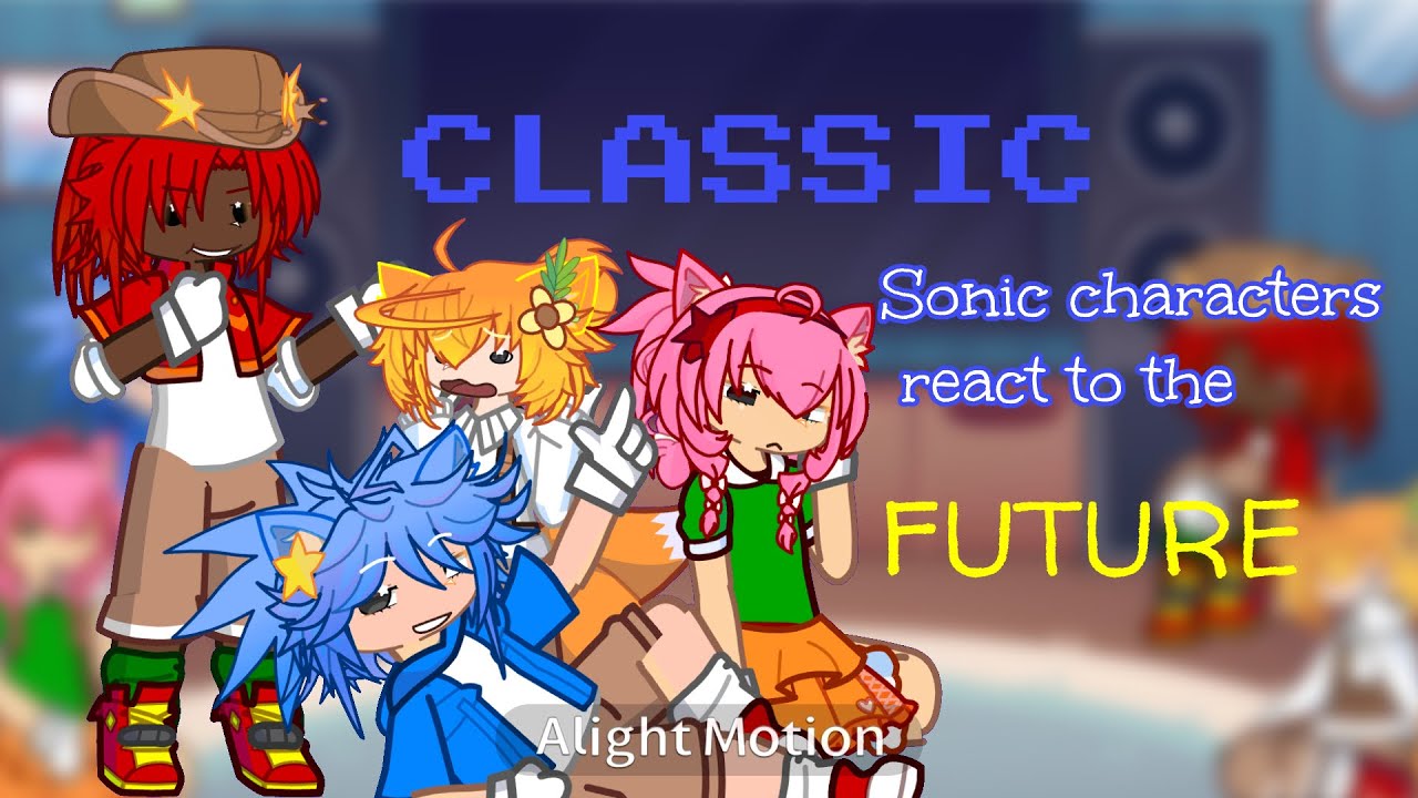 Sonic characters react to the FUTURE || (modern Sonic) || STH Gacha reaction || Slight ships