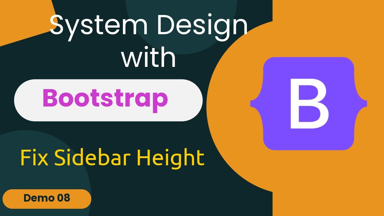 Designing UI of a web application using Bootstrap - Demo 08 - YouTube