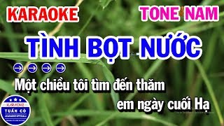 Karaoke Tình Bọt Nước Tone Nam Bm Nhạc Sống | Karaoke Tuấn Cò