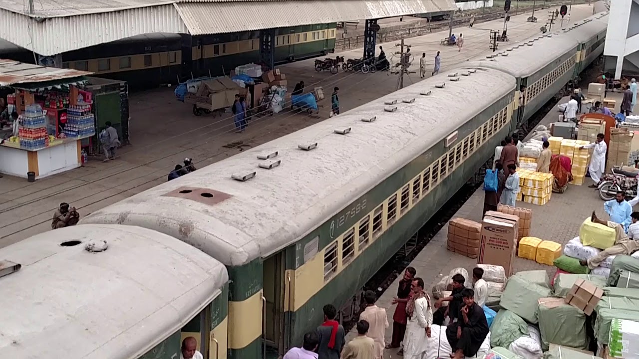 17 Up Millat Express coming from washing line with two YouTube