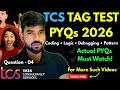 TCS TAG Test 2026 | Real Previous Year Questions + Expected Patterns