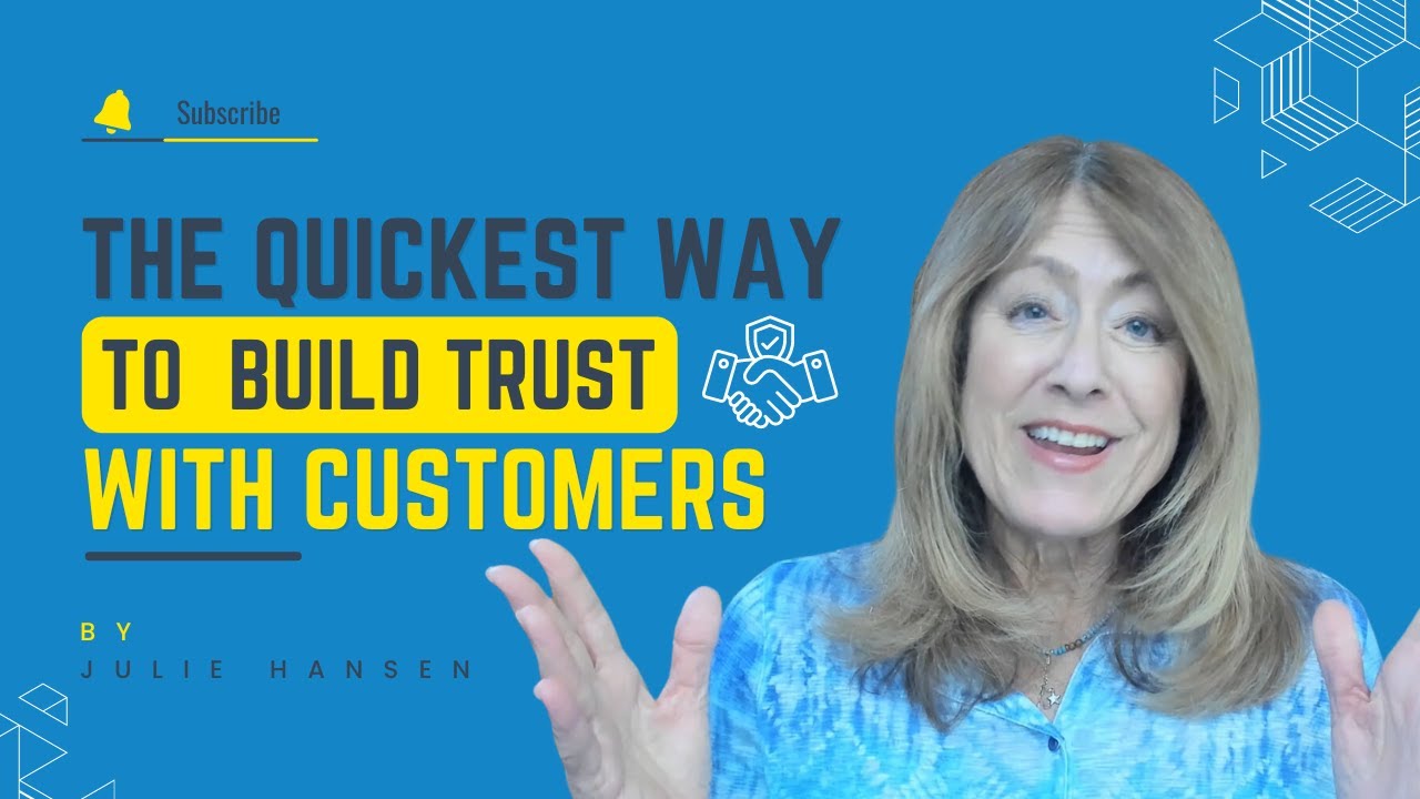 The Quickest Way to Build Trust with Customers - YouTube