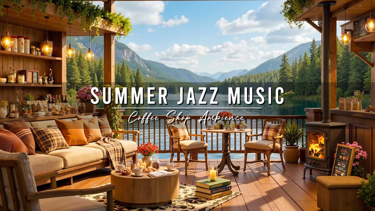 Relaxing Jazz Instrumental Music & Summer Coffee Shop Ambience ???? Smooth Morning Jazz Music to